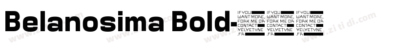 Belanosima Bold字体转换